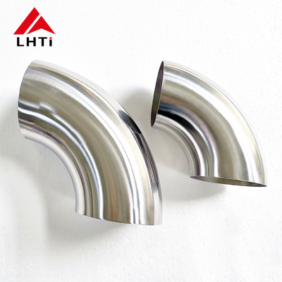 Καλή τιμή Χωρίς συγκόλληση Gr2 Titanium Elbow / Bends με 1,2 mm για τα εξαρτήματα εξάτμισης σε απευθείας σύνδεση