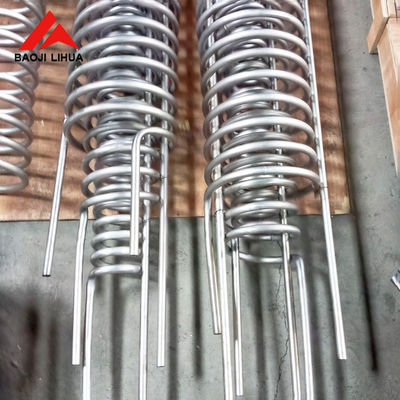 Καλή τιμή Καθαρή σπείρα άνευ ραφής ASTM B338 σωλήνων τιτανίου ανταλλακτών θερμότητας σε απευθείας σύνδεση