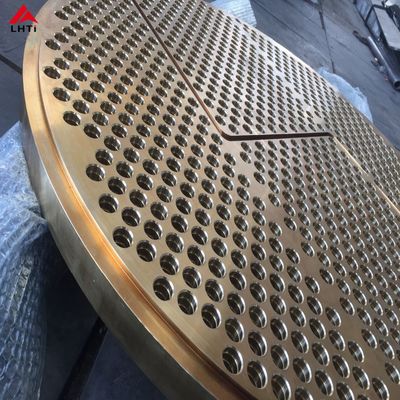 Καλή τιμή Τιτάνιο Tubesheet εξοπλισμού τιτανίου ASME B265 για τον ανταλλάκτη θερμότητας σε απευθείας σύνδεση